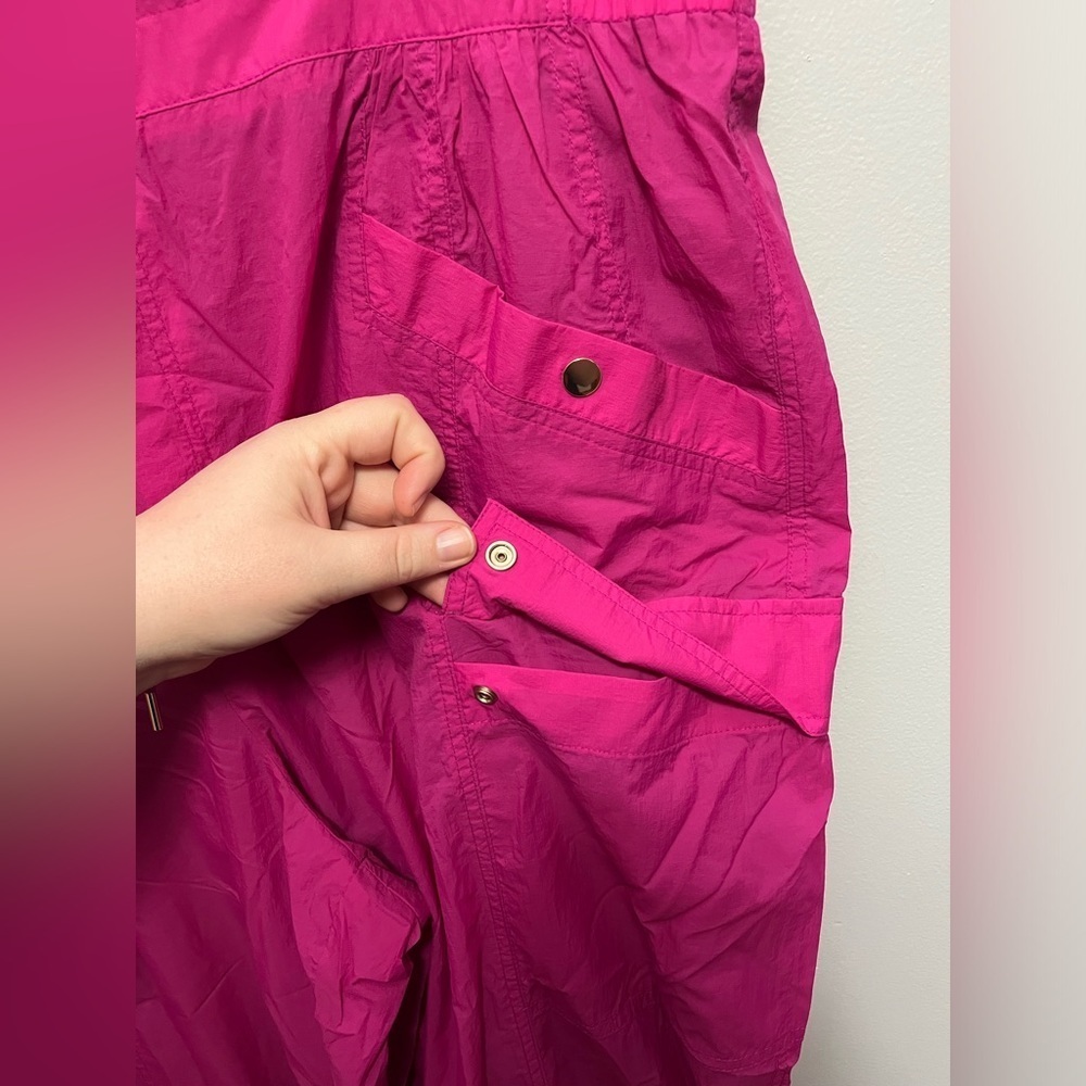 Athleta+Alicia Keys Collab Womens Sz 22 High Waisted Pink Utility Cargo Joggers - Picture 10 of 11